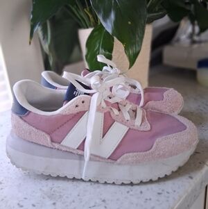 New Balance 237  Pink and White Women's Sneakers